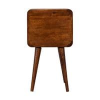 Solid Wood Mini Chestnut Bedside Table