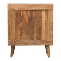 Solid Wood Mini Pineapple Carved Cabinet