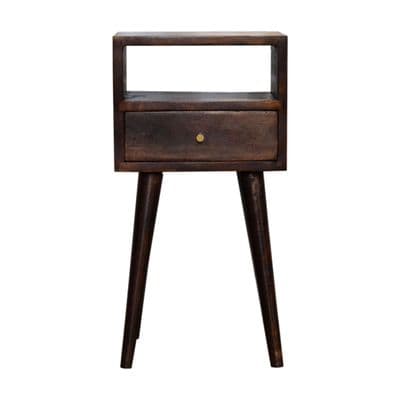 Solid Wood Mini Walnut Bedside Table