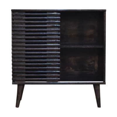 Solid Wood Ridged Design Front Cabinet