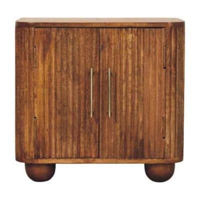 Solid Wood Solis Fluted Mini Sideboard