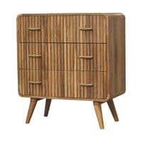 Solid Wood T-Bar Ridged Chest