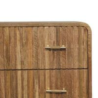 Solid Wood T-Bar Ridged Chest