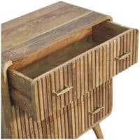 Solid Wood T-Bar Ridged Chest
