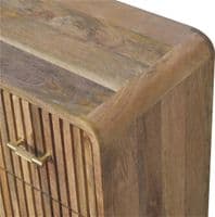 Solid Wood T-Bar Ridged Chest