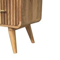 Solid Wood T-Bar Ridged Chest