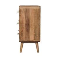 Solid Wood T-Bar Ridged Chest