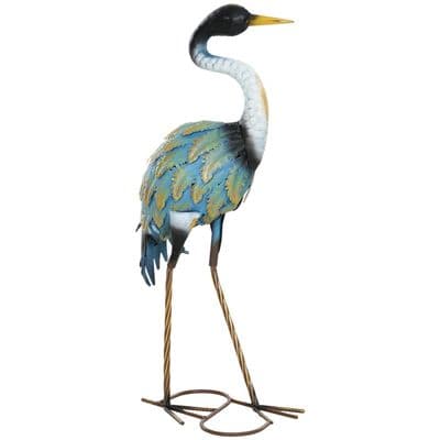 Steel Heron Garden Statue Decoration
