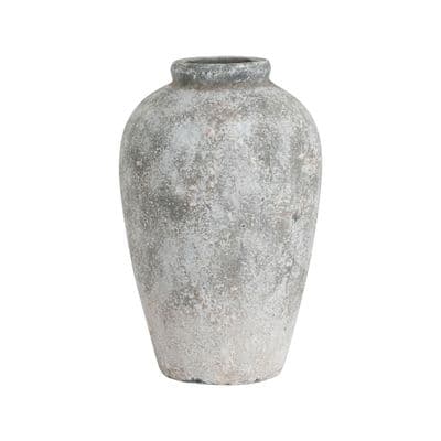 Tall Aged Stone Ceramic Vase