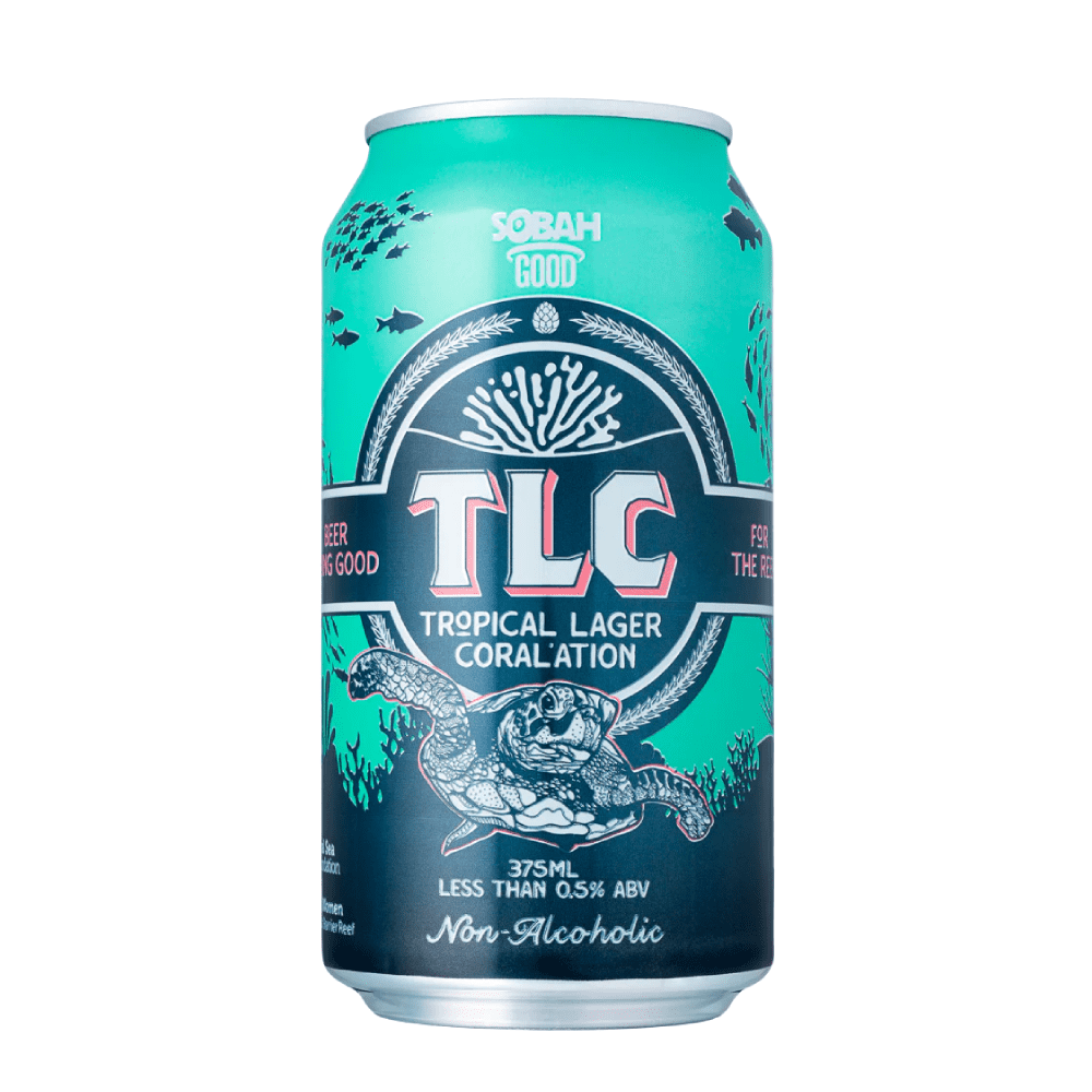 Sobah TLC Tropical Lager Coral ation Alcohol Free Beer 0 5 ABV
