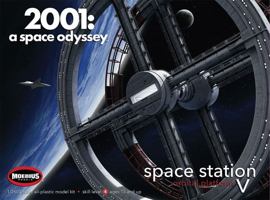 Models Us 2001 2001 A Space Odyssey Space Station Model Kit Moebius Models