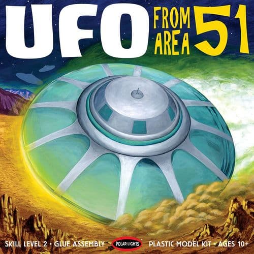 Area 51 UFO reissue 1:48 Scale Model Kit By Polar Lights