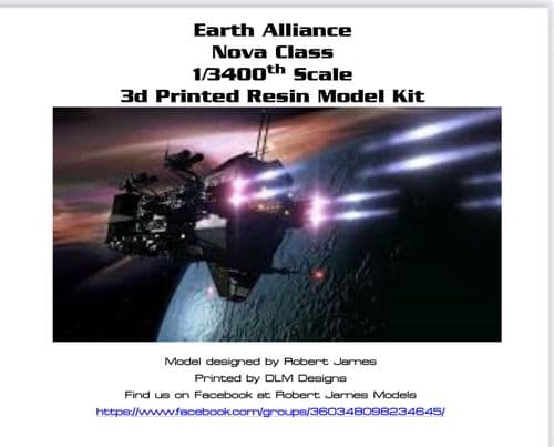 BABYLON 5 EARTH ALLIANCE NOVA CLASS 1/3400 SCALE RESIN MODEL KIT