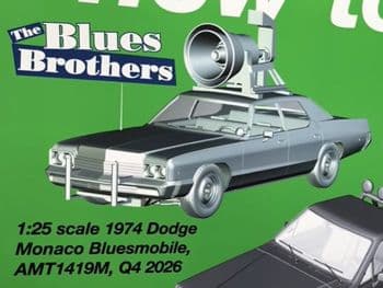 Blues Brothers 74 Dodge 1:25 - AMT - Price TBA