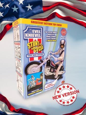 Evel Knievel Stunt Cycle Retro Original 70's New Updated Version