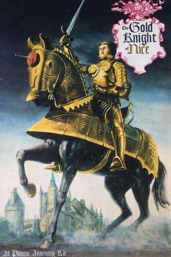 Gold Knight on Horseback 1:8 scale Atlantis Models