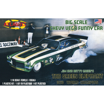 Green Elephant Vega Funny Car - 1:16 scale - Revell reissue from Atlantis