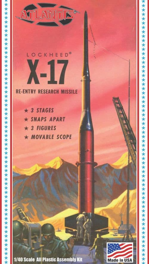 Lockheed USAF X-17 Research Rocket 1:40 scale from Atlantis