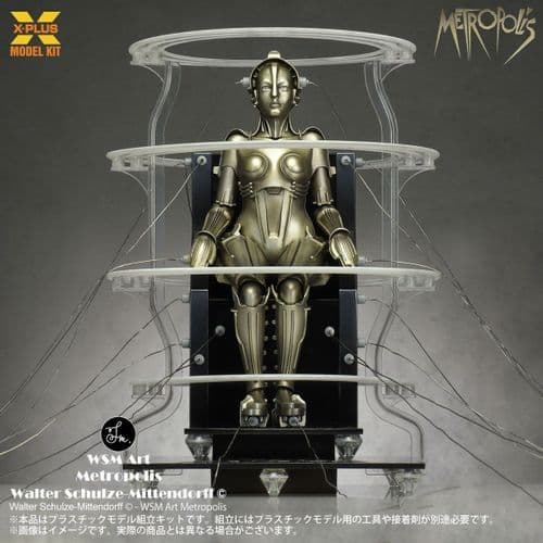 Metropolis Seated Robot Maria New Box Art 1 8 scale from X-Plus