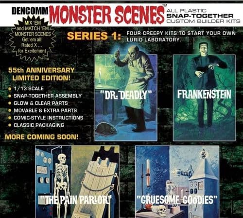 Monster Scenes Model Kits  Aurora Reissues Complete Set Of 4