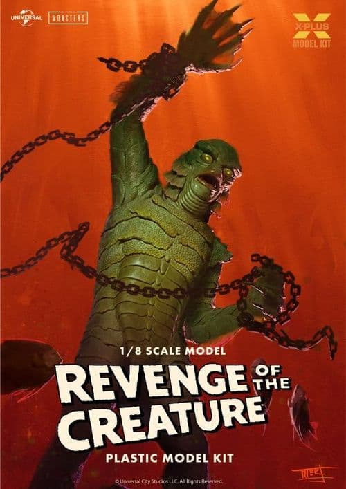 Revenge Of the Creature 1/8 Scale Model Kit From x-Plus