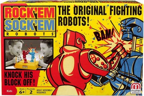 Rock 'Em Sock 'Em Robots Game  By Mattel