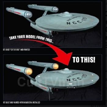 Star Trek Classic Enterprise light kit 1:350 (details and pricing TBA) Round 2