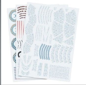 Star Trek Excelsior Aztec Decals 1:1000 from AMT