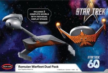 Star Trek Klingon D7/Romulan Bird of Prey - 1:1000 scale two pack