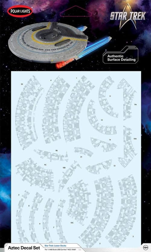 Star Trek USS Cerritos Lower Decks Aztec Decals 1:1400 scale