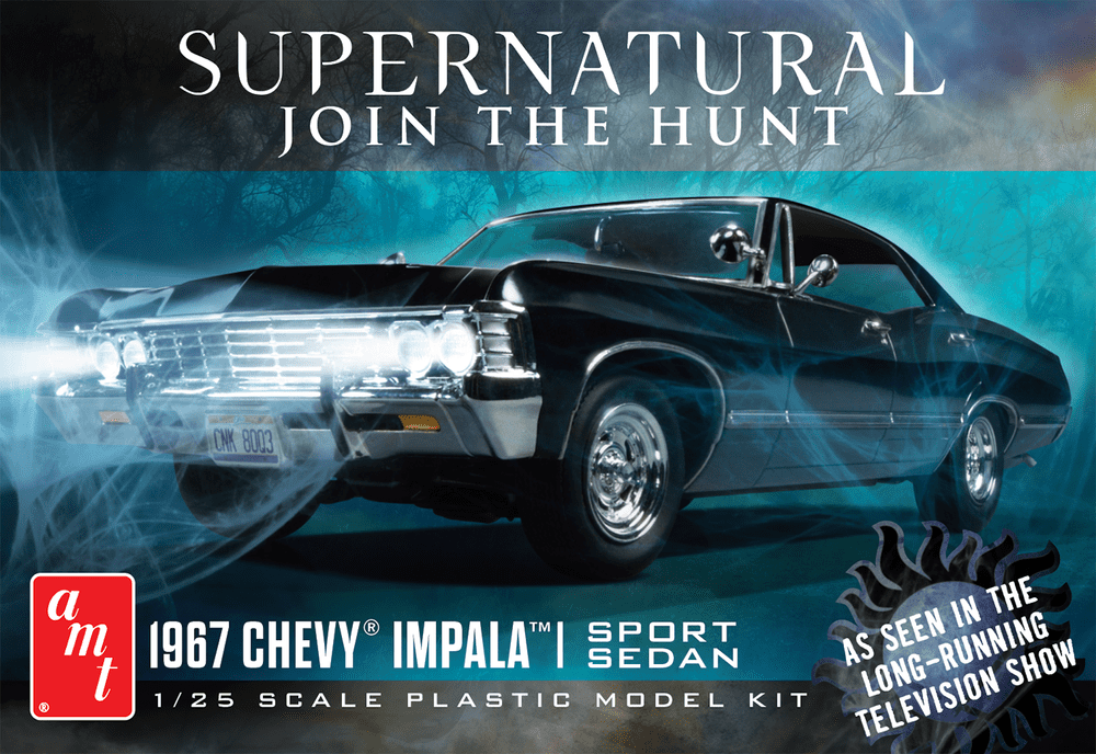Supernatural 1967 Chevy Impala door 25 Model Kit from AMT