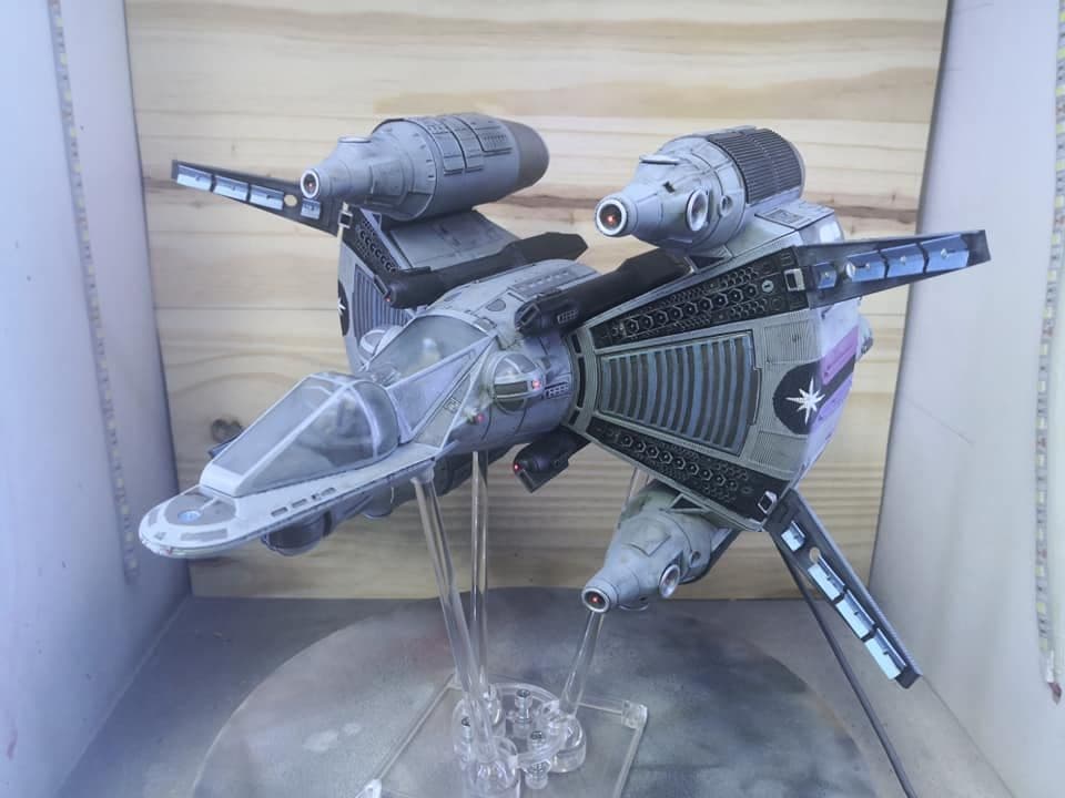 thumbnail image 2 of 3D Printed Gunstar On Stand - The Last Starfighter Movie Memorabilia 2 of 6