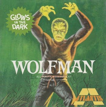The Wolfman Glow-In-The-Dark Model Kit from Atlantis Models