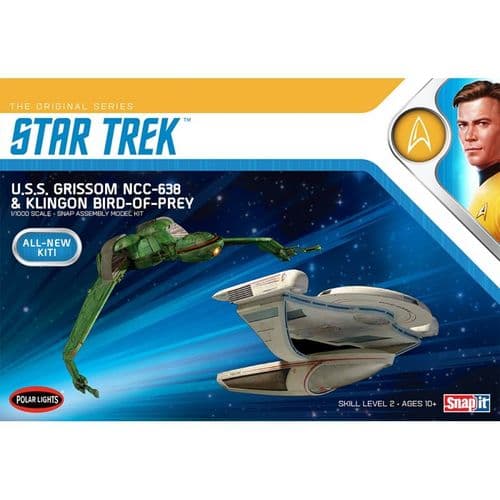 U.S.S Star Trek IIIGrissom NCC-638 and Klingon Bird of Prey Twin Pack Model Kit