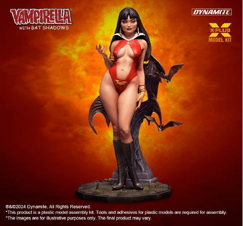 Vampirella With Bat Shadows 1:8 Scale Model Kit