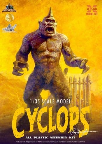 X-Plus Cyclops Harryhausen Figure 1:8 Plastic Model Kit (7th Voyage of Sinbad)