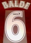 2007-08 Celtic(Glasgow) SPECIAL ANNIVERSARY EDITION Away Shirt BALDE#6 Official Name Number Set