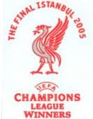 2005 Liverpool**Champions League Winners Istanbul**Official Football Match Transfer Details Logo