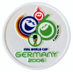 2006 Germany World Cup Tournament**WORLD CUP 2006**Official Player Issue Football Badge Patch