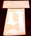 2007-11 Liverpool Home Shirt EL NINO#9(F.Torres) Name Number Flock Set