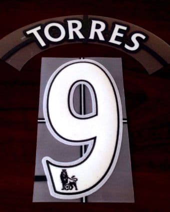 2007-13 Liverpool-Chelsea Home Shirt TORRES#9 Lextra/Senscilia Name Number Set(KIDS SIZE)