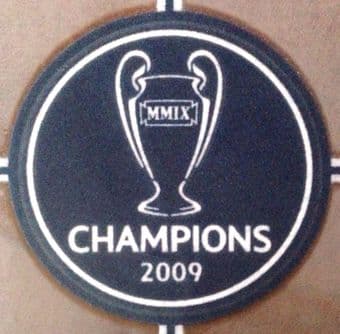 2009 Barcelona UCL Champions Official Player Issue Size Football Soccer Badge Patch