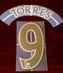 2012-13 Chelsea Home Shirt TORRES#9 Lextra/Senscilia Name Number Set(KIDS SIZE)