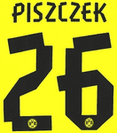 2012-14 BVB Dortmund Home Shirt PISZCZEK#26 Official Football Name Number Set