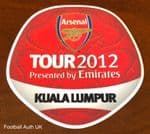 2012 Arsenal**KUALA LUMPUR EMIRATES TOUR**Official Player Issue Size Football Soccer Badge Patch