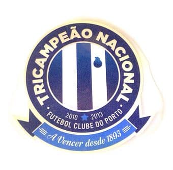 2013-14 Porto TRI CAMPEAO NACIONAL Official Player Issue Size Football Soccer Badge Patch