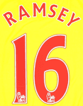 2014-15 Arsenal Away Shirt RAMSEY#16 Official PS-Pro Sporting iD Name Number Set