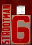 2014-15 AS Roma STROOTMAN#6 Away Shirt OFFICIAL Stilscreen Name Number Set