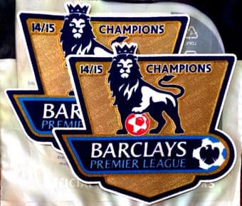 2014-15 Chelsea EPL CHAMPIONS Official Player Issue Size Football Soccer Badge Patch Set