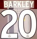 2014-15 Everton EUROPA LEAGUE & FA CUP Home Shirt BARKLEY#20 SportingiD Football Name Number Set